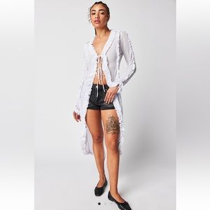 Free People duster/maxi top/cardigan
